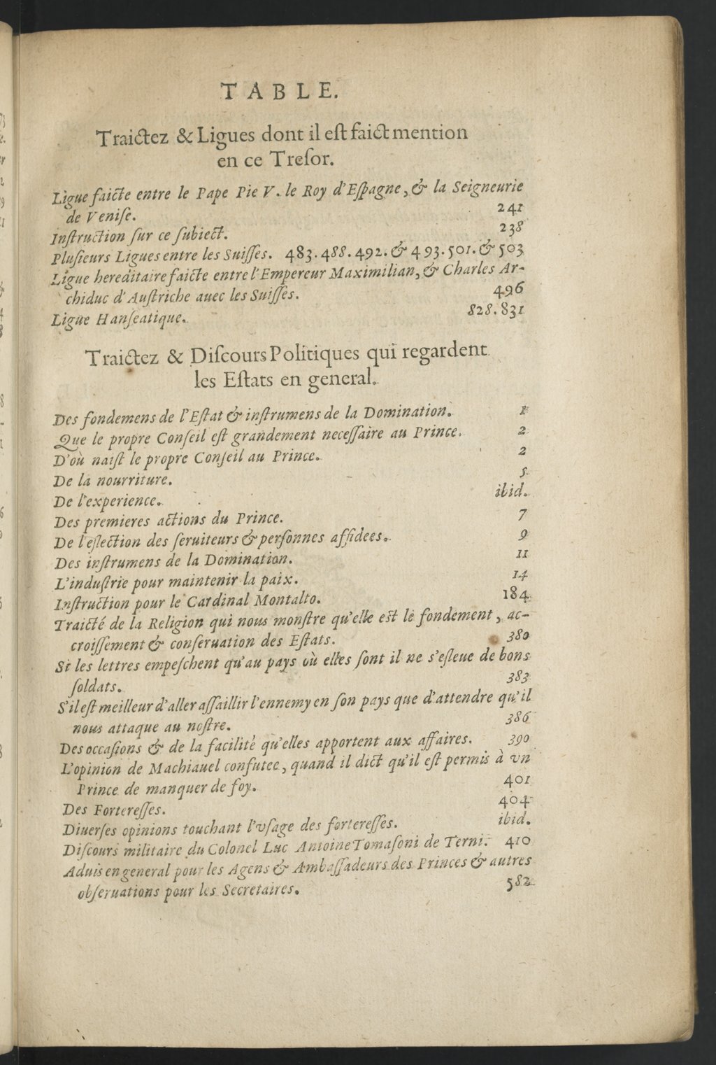 1611 - Pierre Chevalier - Trésor politique - BnF Tolbiac