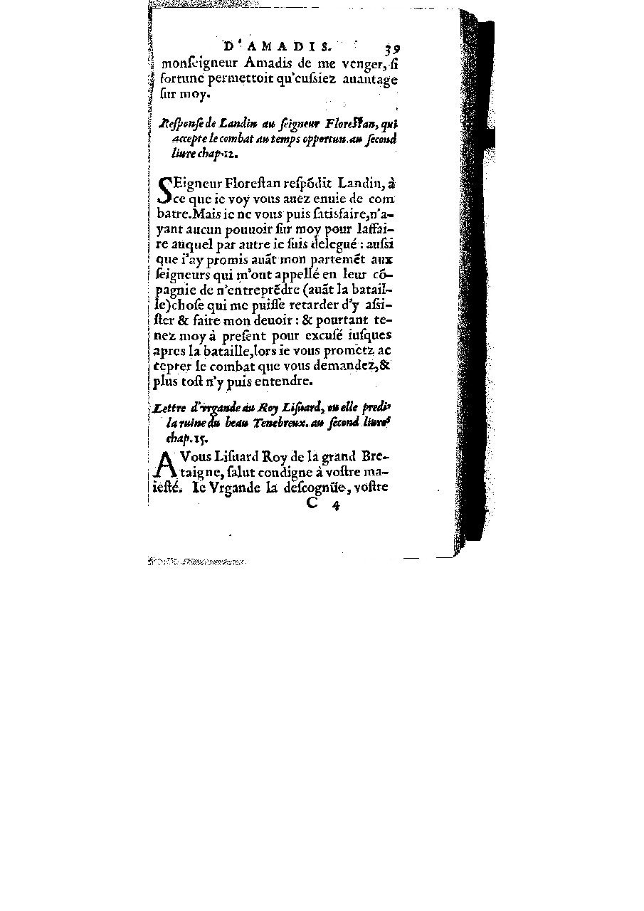1572 - Veuve Gabriel Cotier - Trésor des Amadis - BM Lyon