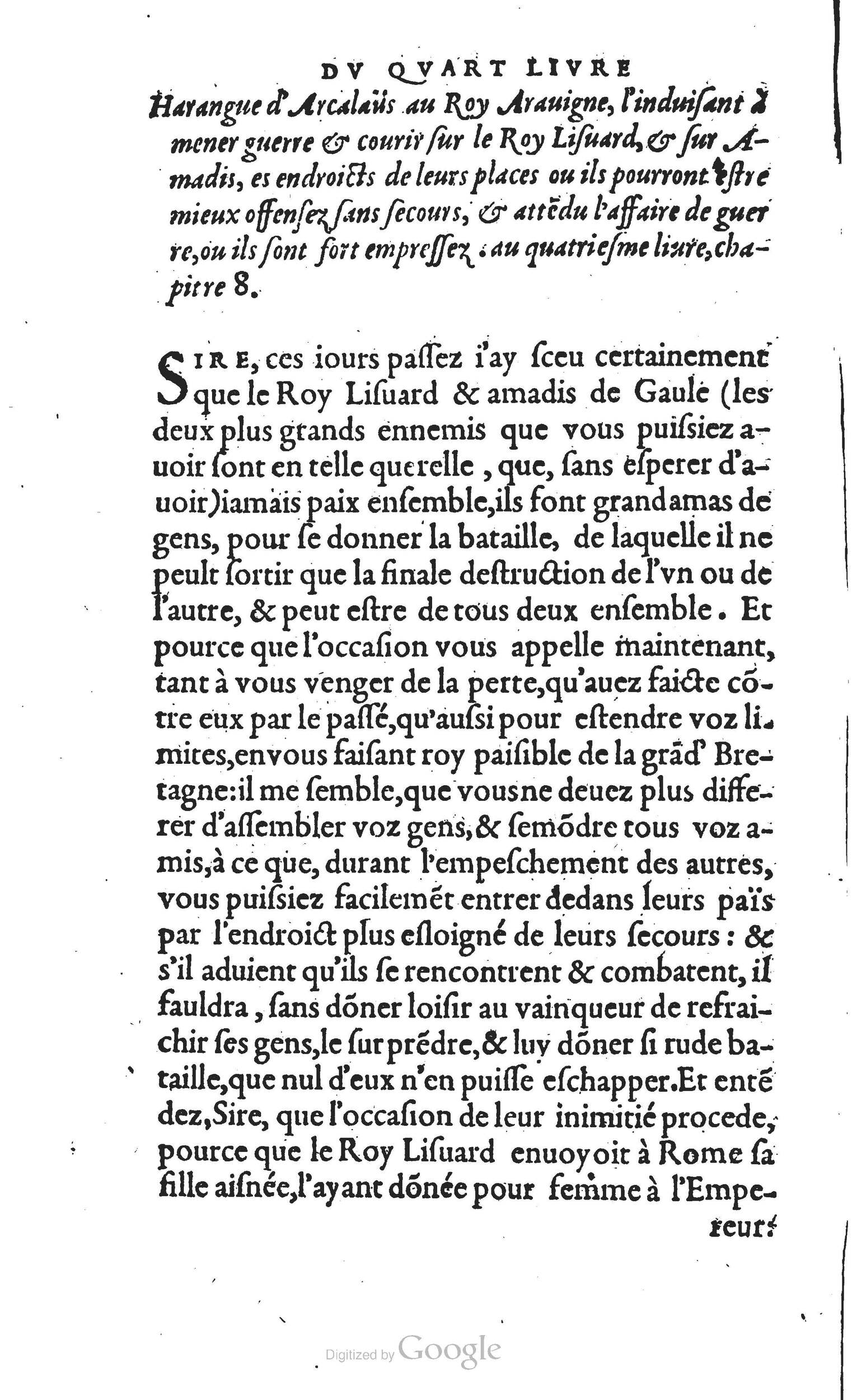 1560 - Vincent Sertenas et Gilles Robinot - Trésor des Amadis - British Library