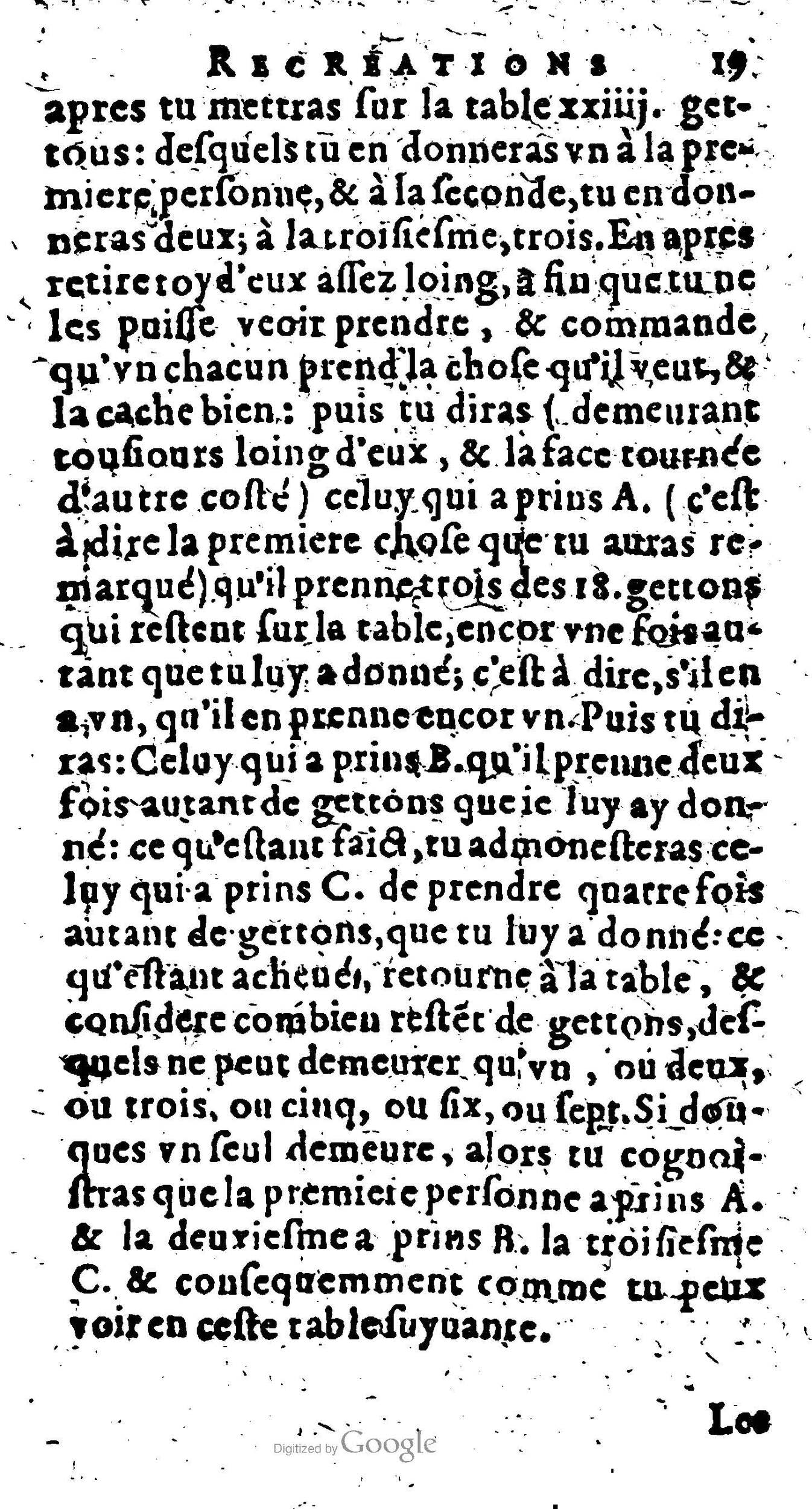 1611 - Raphaël du Petit Val - Trésor des récréations - Anvers Musée Plantin-Moretus