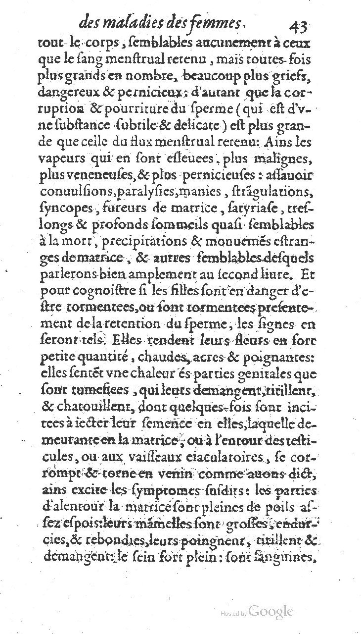 1585 - Jacques du Puis - Trésor des remèdes secrets pour les maladies des femmes - BnF