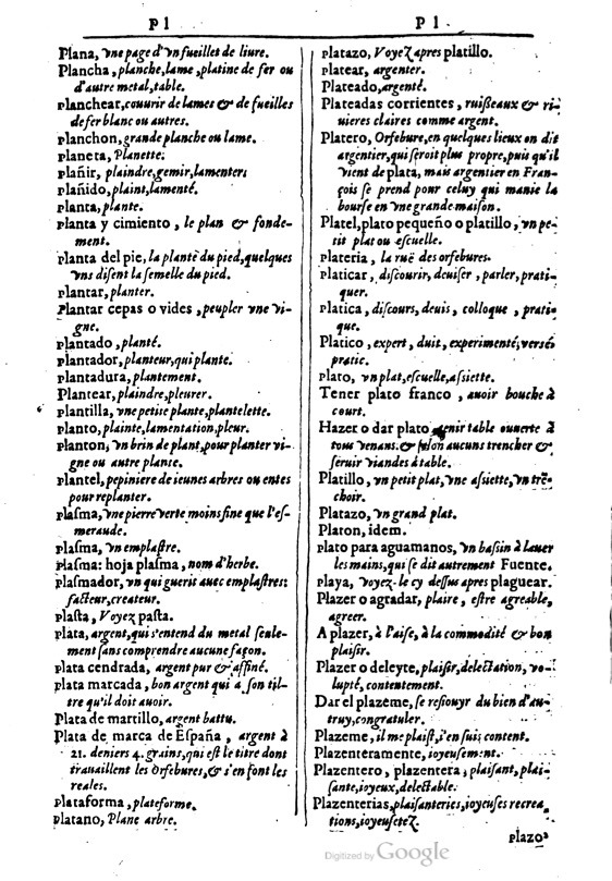 1616 - Veuve Marc Orry - Trésor des deux langues espagnole et française (Première et Seconde parties) - BM Lyon