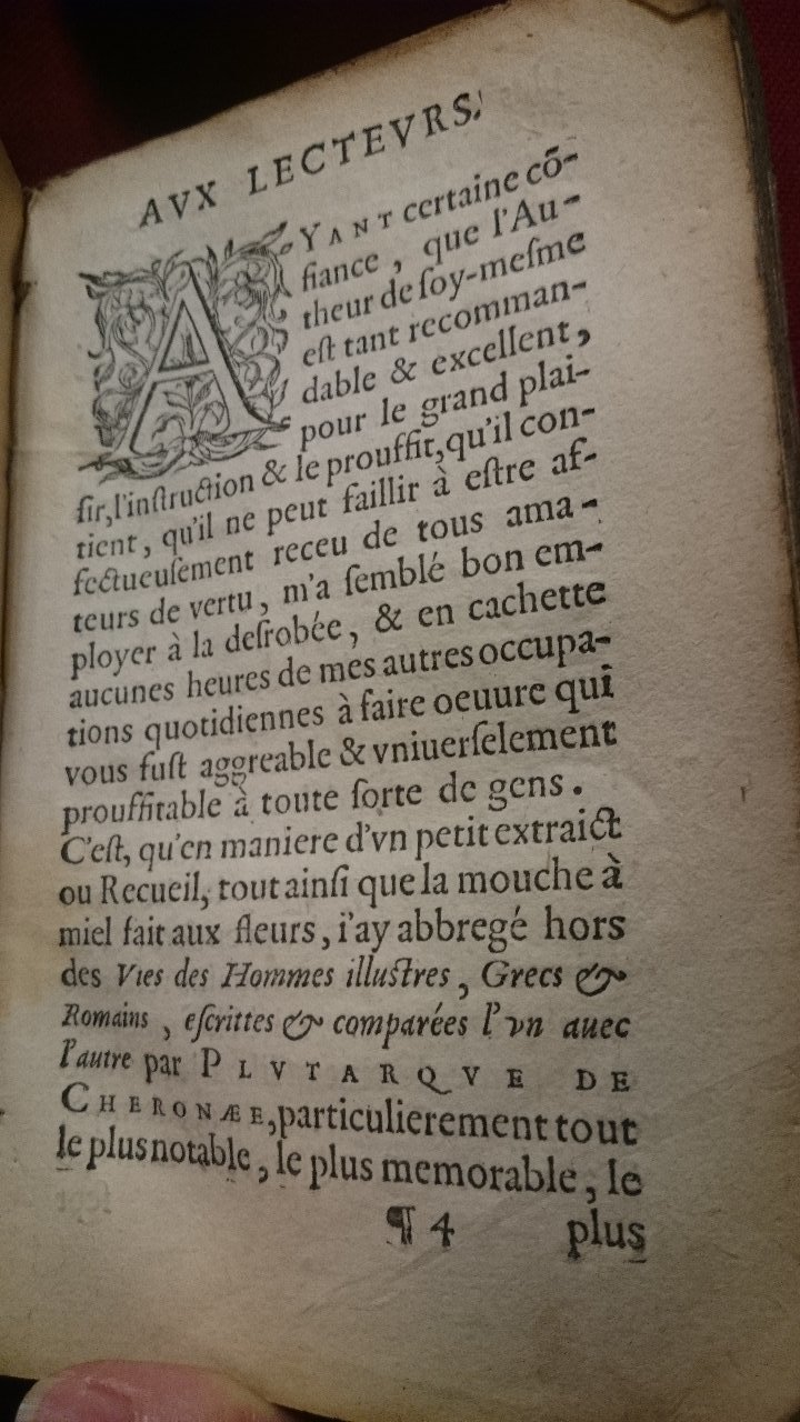 1568 - Willem Silvius - Trésor des vies de Plutarque - BnF