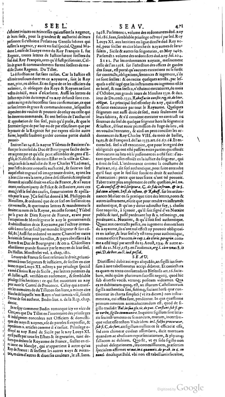 1629 - Veuve Nicolas Buon - Trésor du droit français (21754 T. 3) - BM Lyon