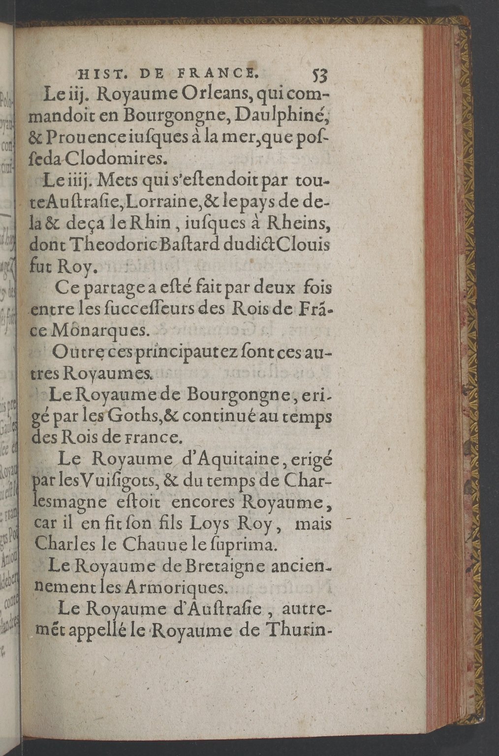 1603 - Galiot Corrozet - Trésor des histoires de France - BnF Tolbiac