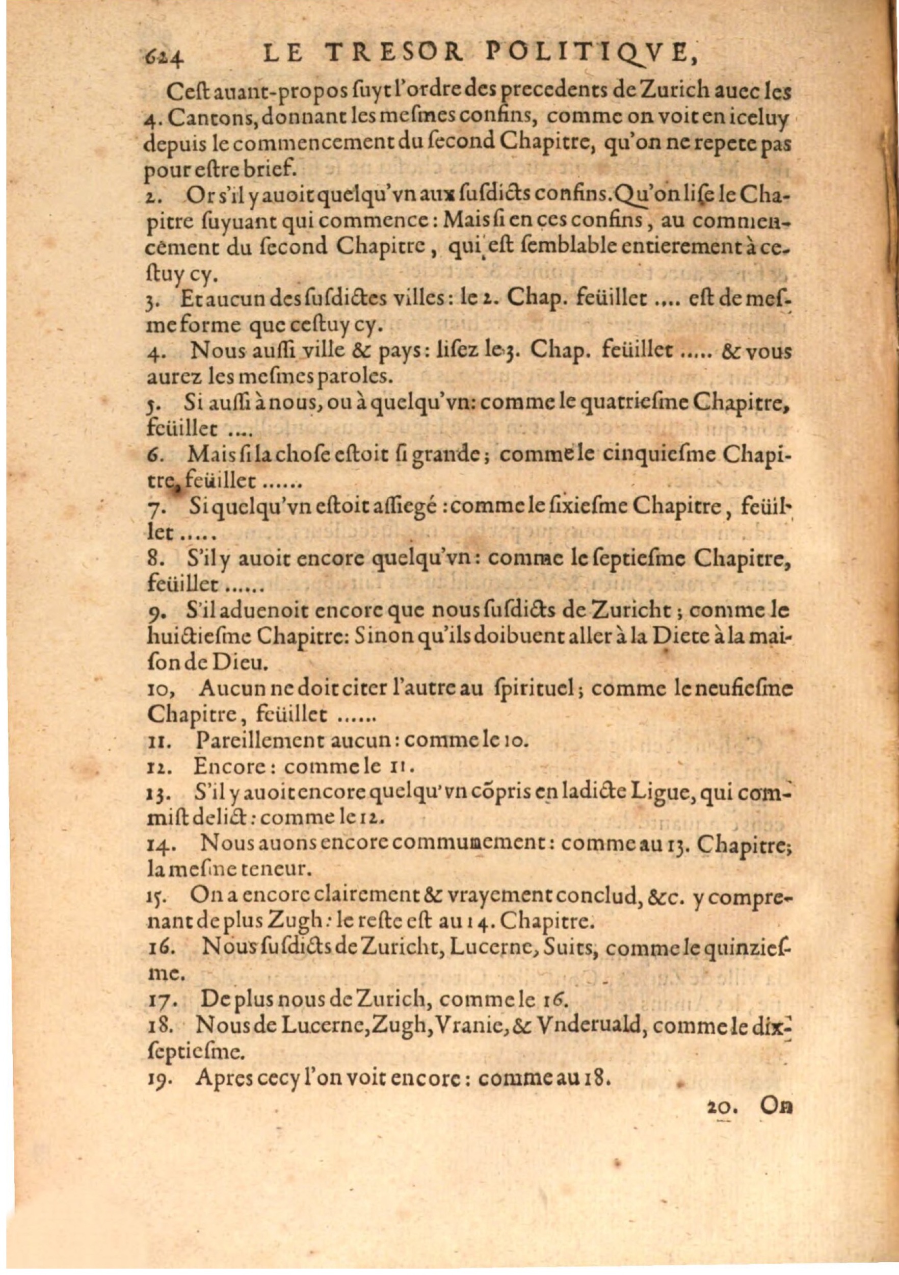 1608 - Nicolas Du Fossé - Trésor politique - BSB Munich