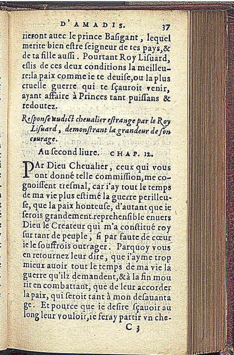 1573 - Olivier de Harsy - Trésor des Amadis - Edimbourg