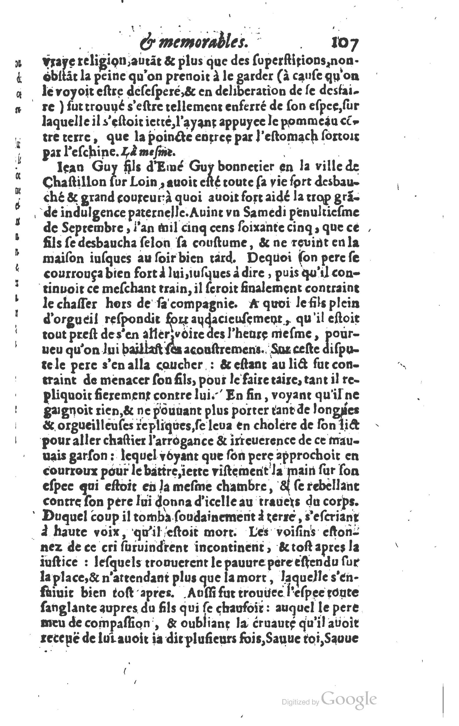 1610 - Paul Marceau - Trésor d’histoires admirables et mémorables - Princeton