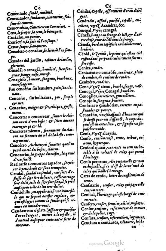 1621 - Adrian Tiffaine - Trésor des deux langues espagnole et française - BM Lyon