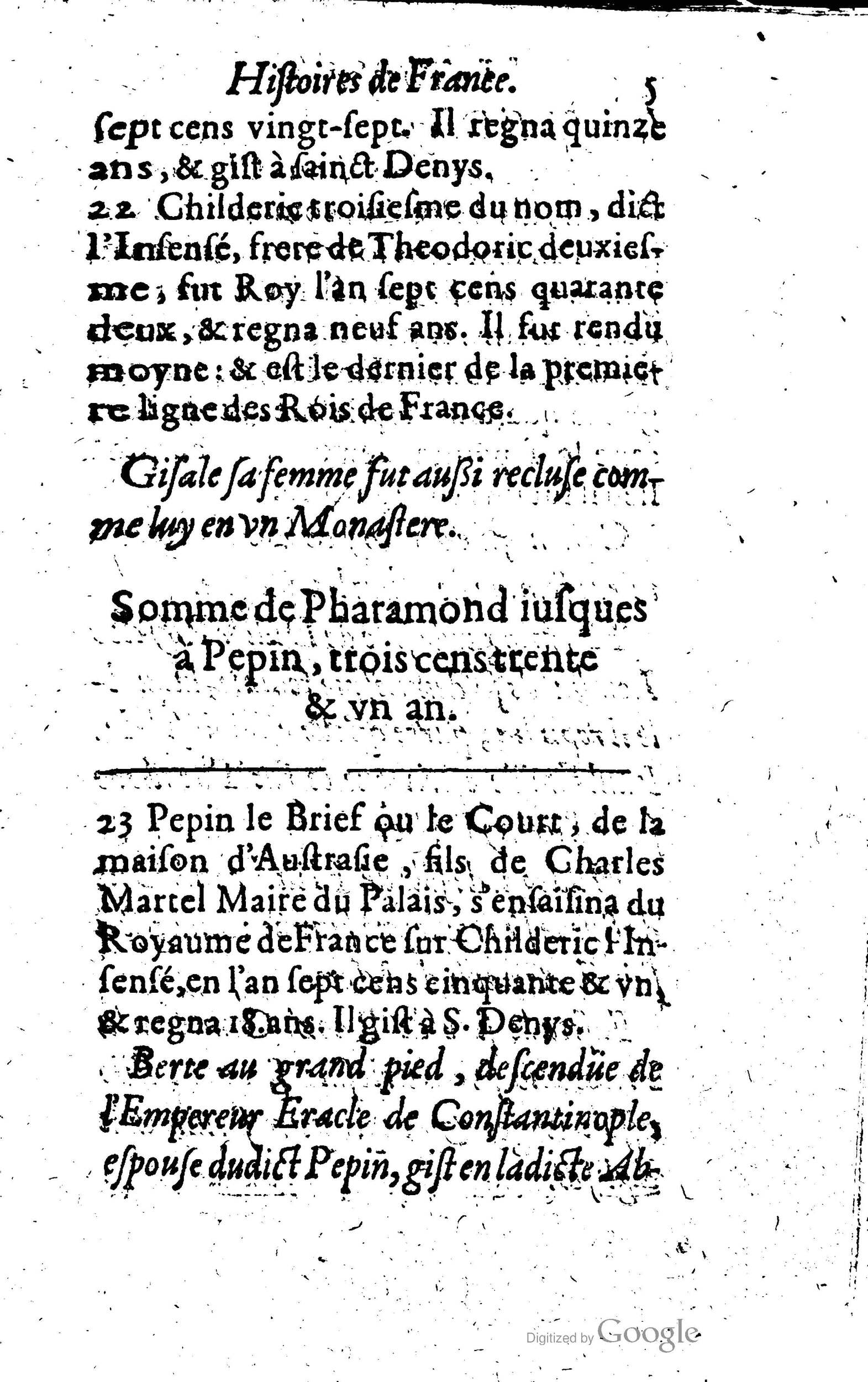 1619 - Jean Corrozet - Trésor des histoires de France - Anvers Musée Plantin-Moretus