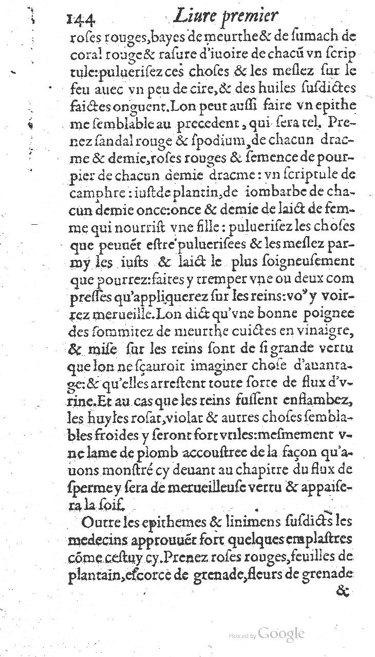 1585 - Jacques du Puis - Trésor des remèdes secrets pour les maladies des femmes - BnF