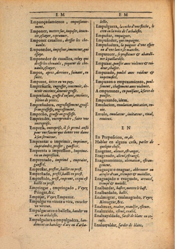 1607 - Marc Orry - Trésor des deux langues espagnole et française (Première et Seconde parties) - ÖNB Wien