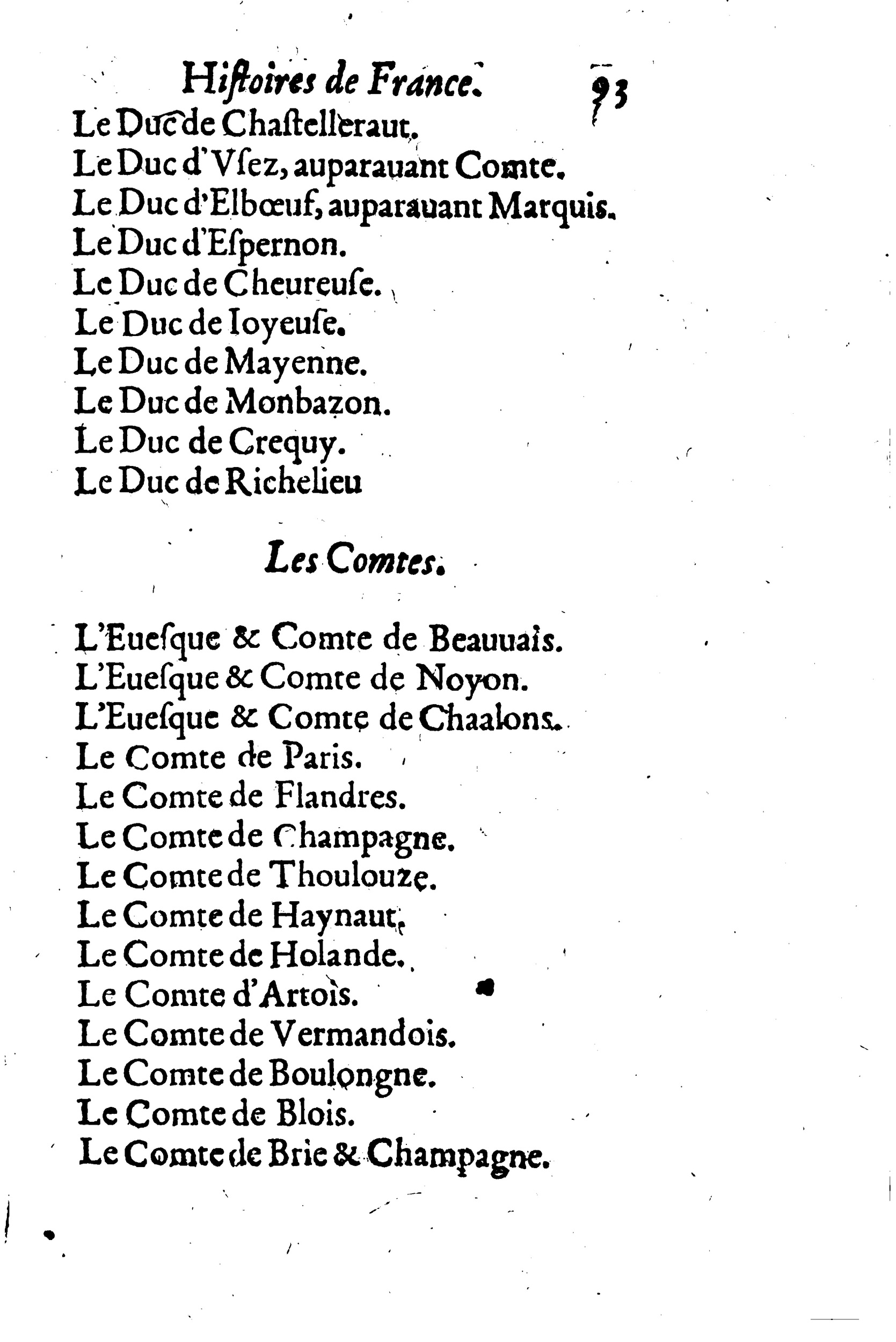 1633 - Jean Corrozet - Trésor des histoires de France - BM Lyon 1633 - Jean Corrozet - Trésor des histoires de France - BM Lyon