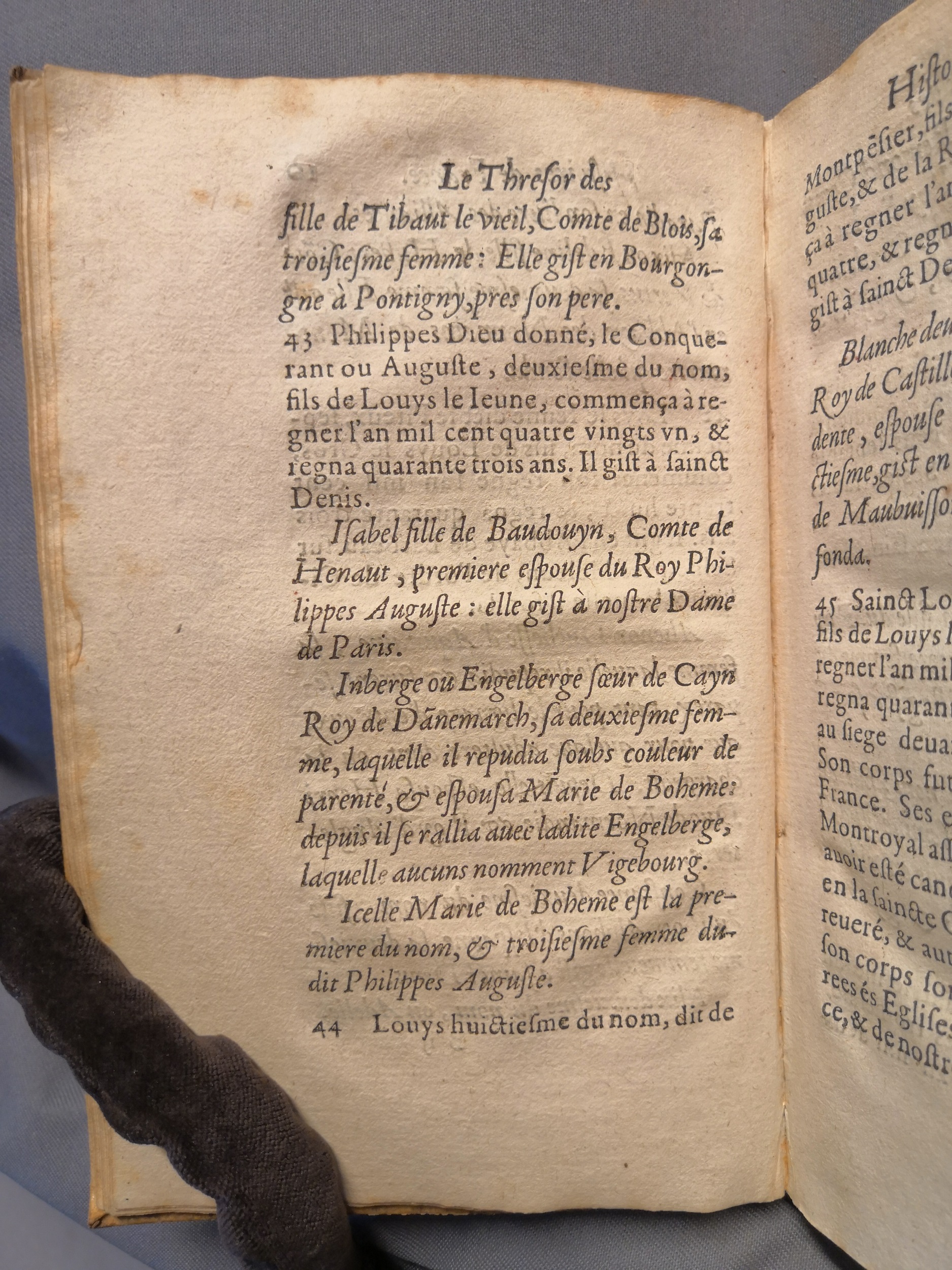 1614 - Jean Corrozet - Trésor des histoires de France - Amsterdam