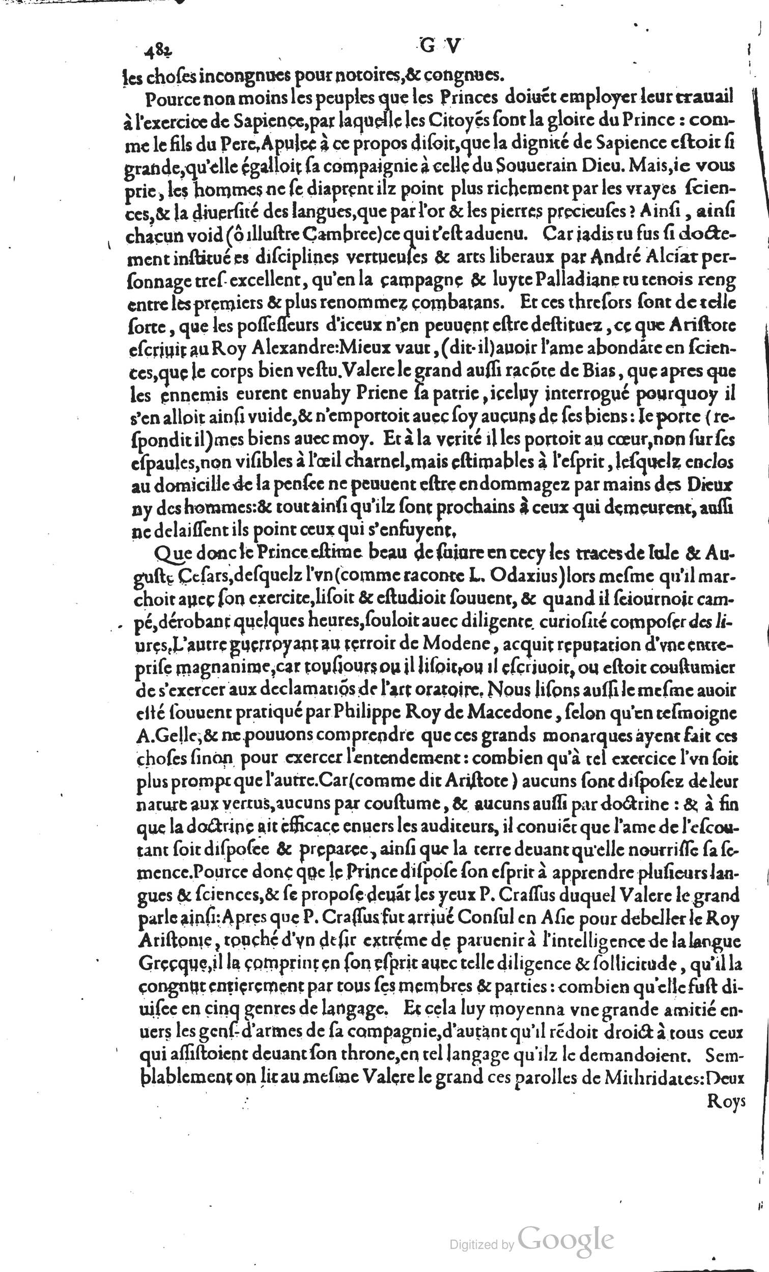 1585 - Barthélemy Honorat - Bibliothèques françaises - BSB Munich