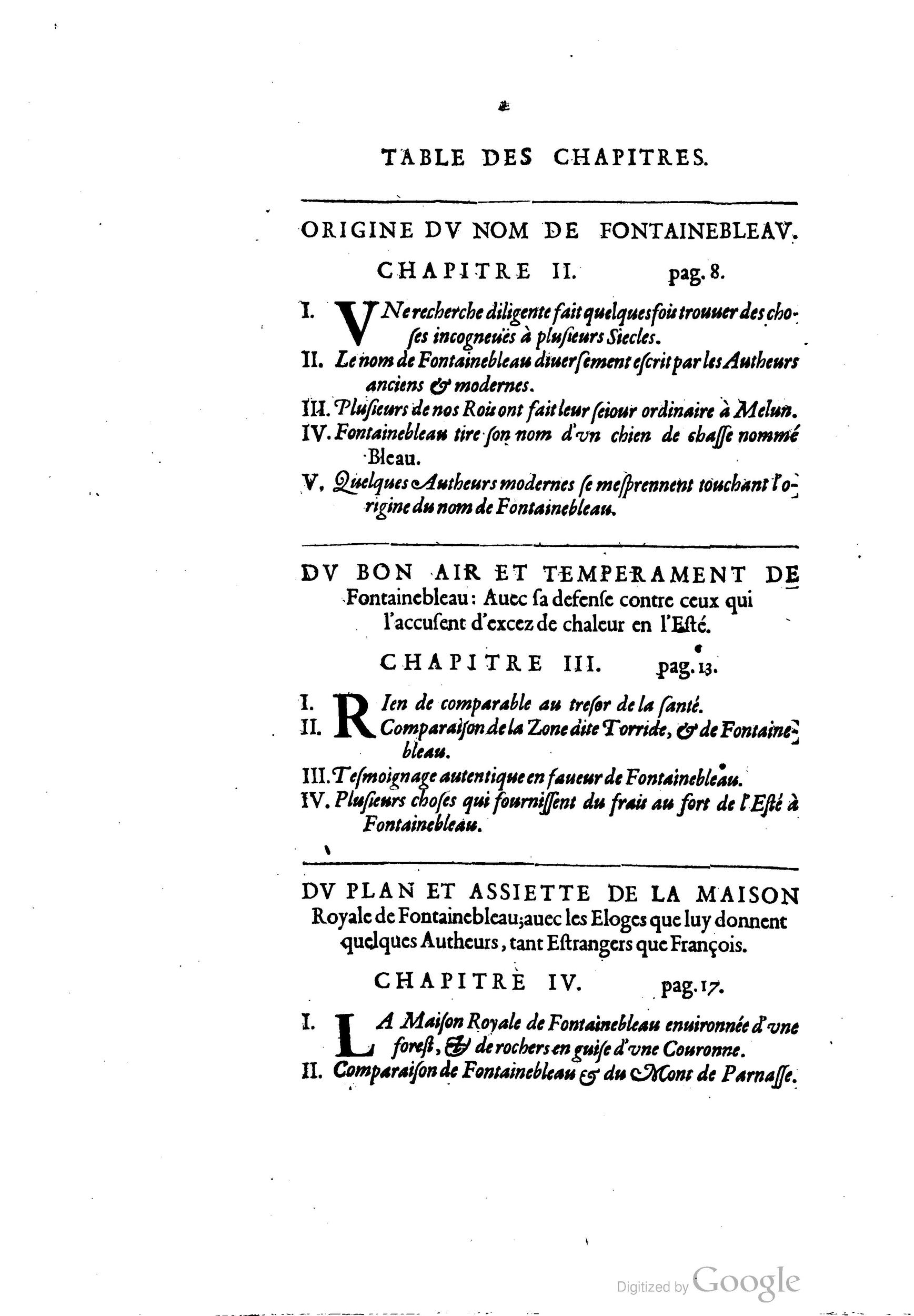1642 - Sébastien Cramoisy - Trésor des merveilles de la maison royale de Fontainebleau - BM Lyon 1642 - Sébastien Cramoisy - Trésor des merveilles de la maison royale de Fontainebleau - BM Lyon