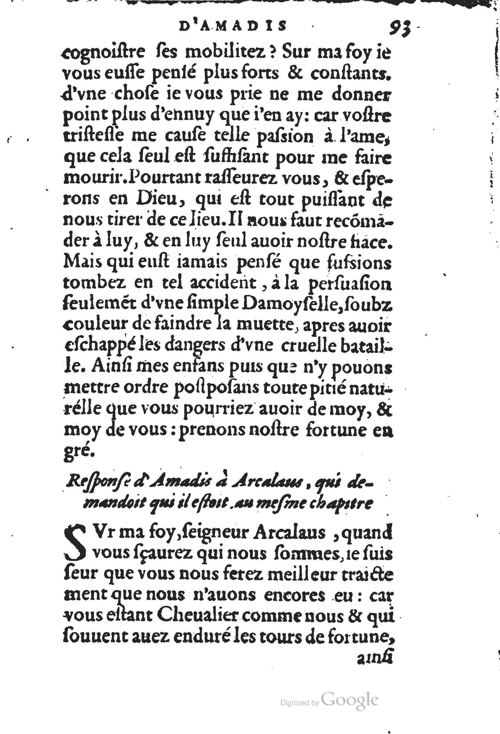 1560 - Jean d’Ogerolles et Gabriel Cotier Lyon - Trésor des Amadis - BSB Munich