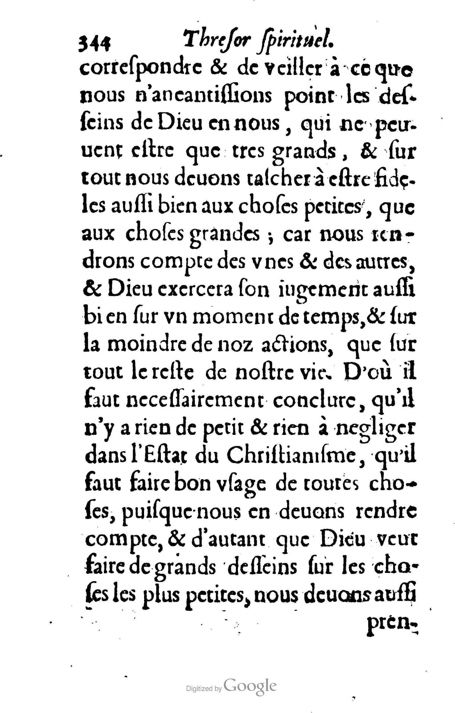 1633 - François Waudré - Trésor spirituel contenant les excellences du christianisme - BM Lyon