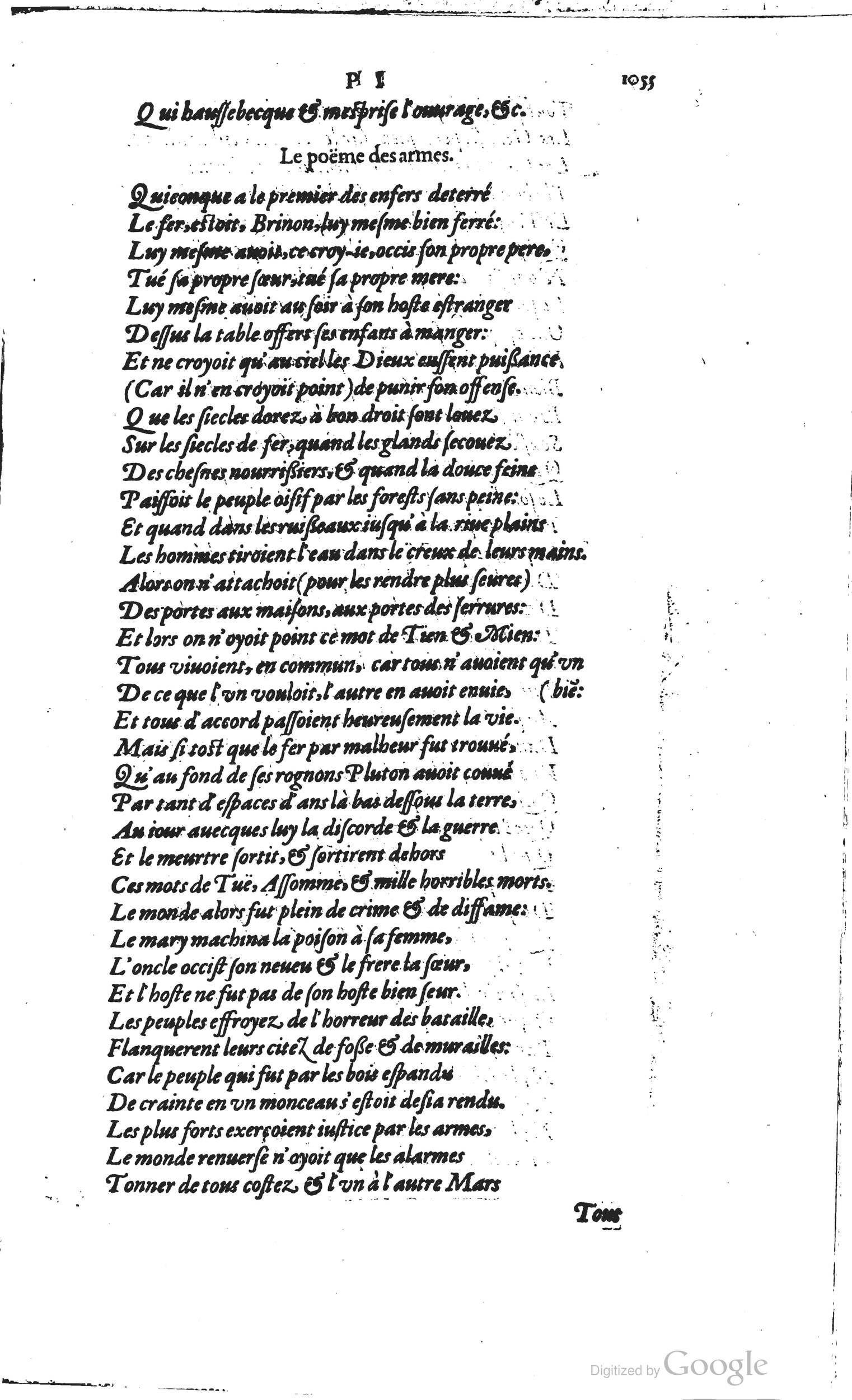1585 - Barthélemy Honorat - Bibliothèques françaises - BSB Munich