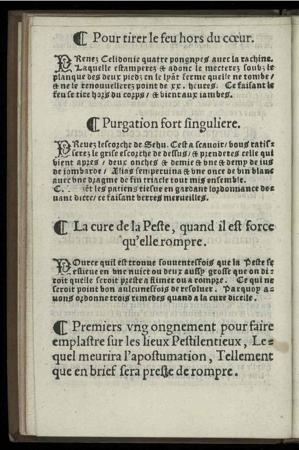 1544 - Josse Lambert - Trésor du remède préservatif et guérison de la peste - UGent