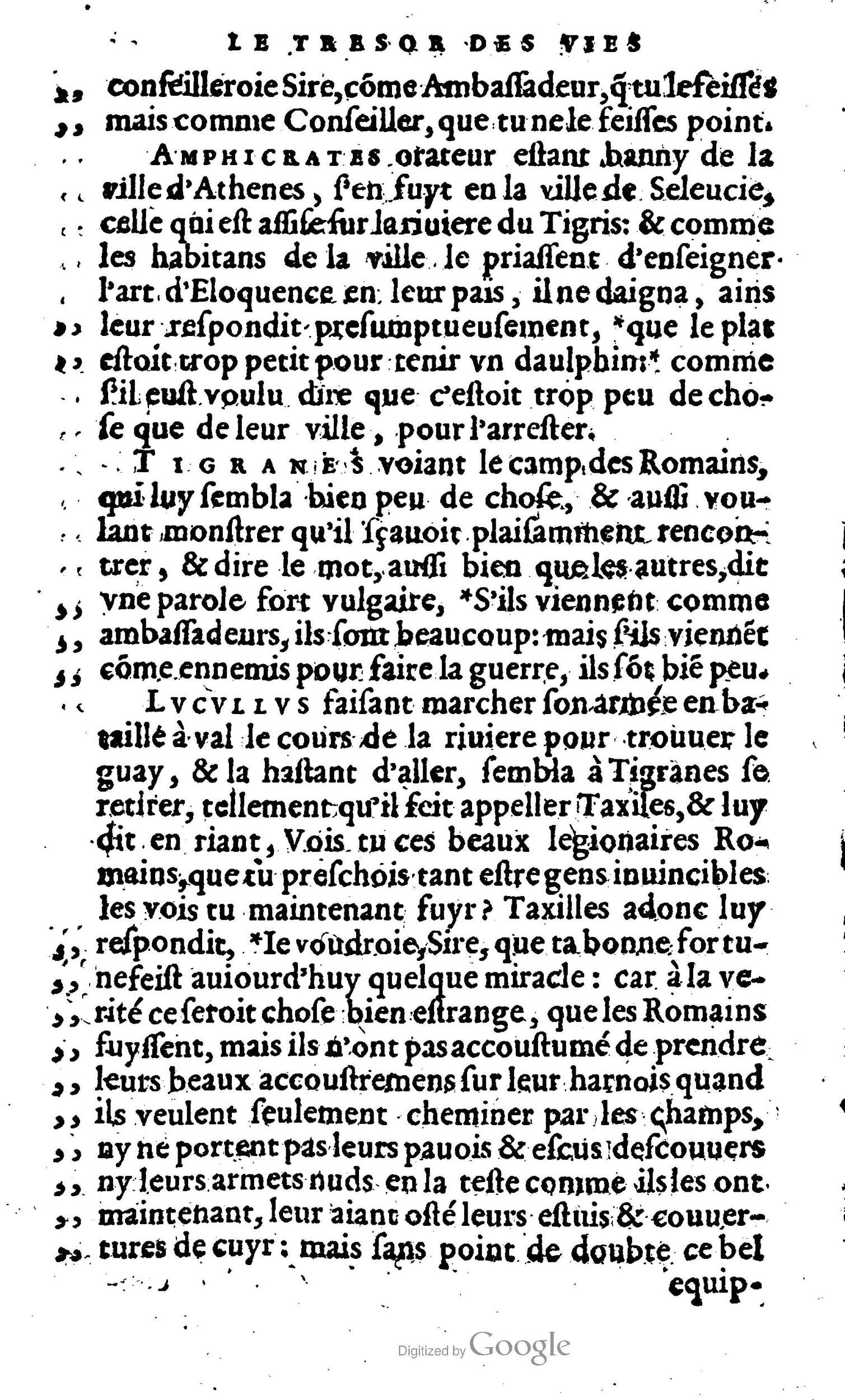 1568 - Willem Silvius - Trésor des vies de Plutarque - Anvers Plantin-Moretus