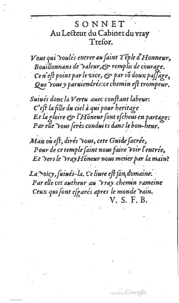 1606 - Adrian Périer - Cabinet du vrai trésor - BM Lyon