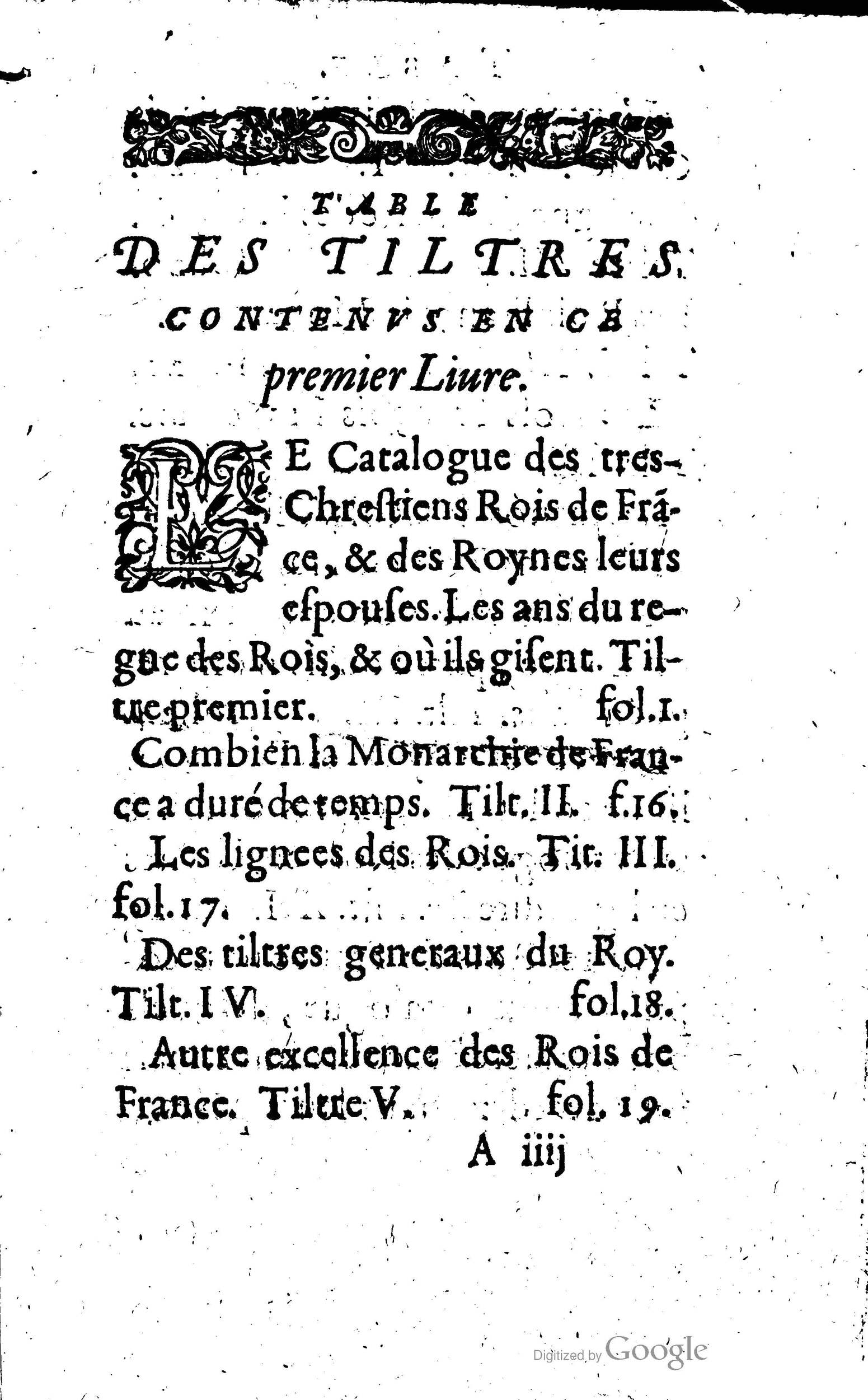 1619 - Jean Corrozet - Trésor des histoires de France - Anvers Musée Plantin-Moretus