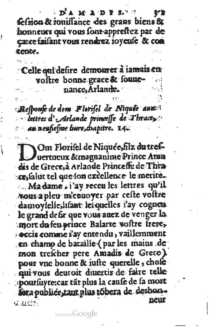 1567 - Jean Pygot - Trésor des Amadis - BM Lyon 1567 - Jean Pygot - Trésor des Amadis - BM Lyon