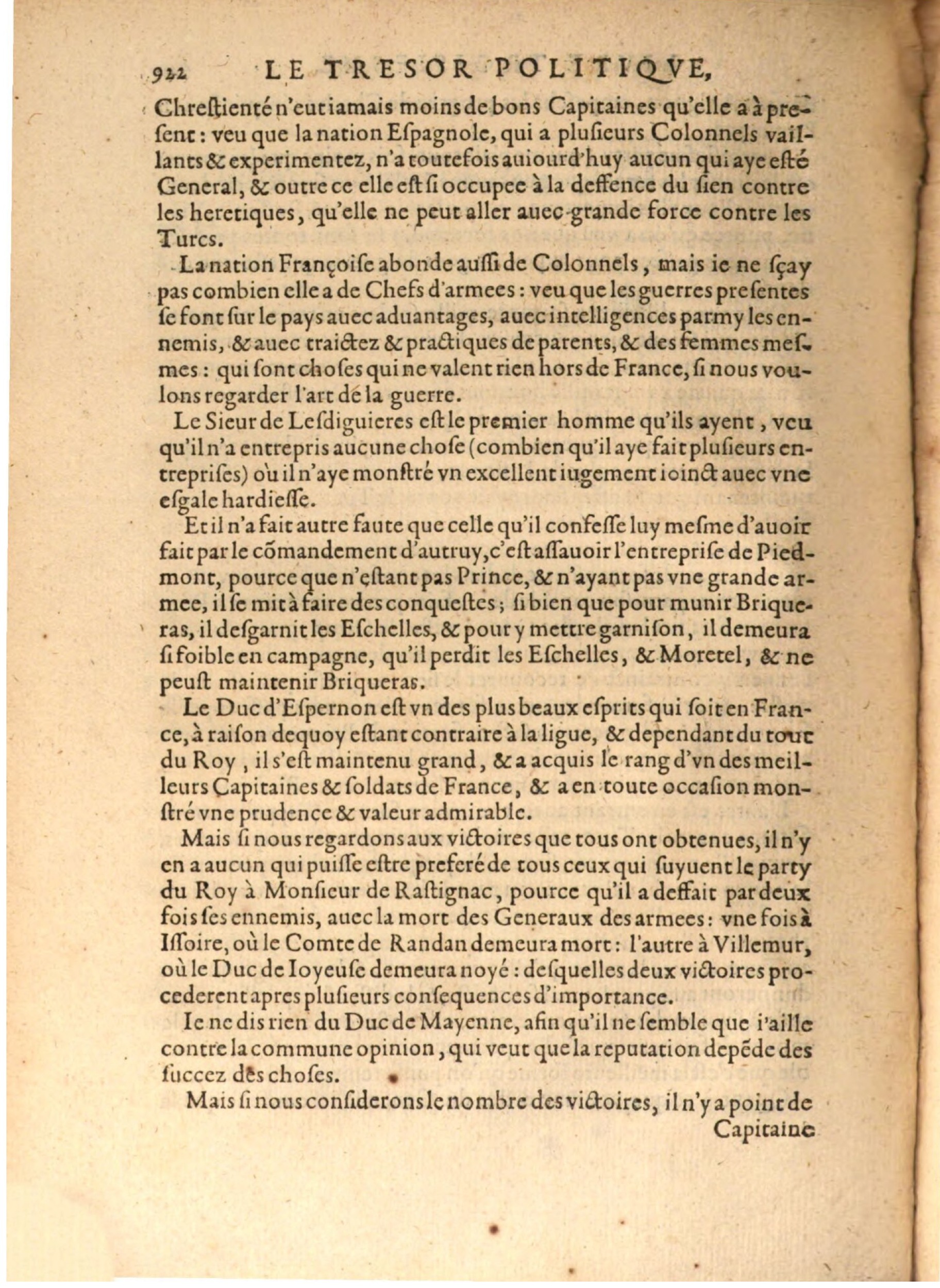 1608 - Nicolas Du Fossé - Trésor politique - BSB Munich