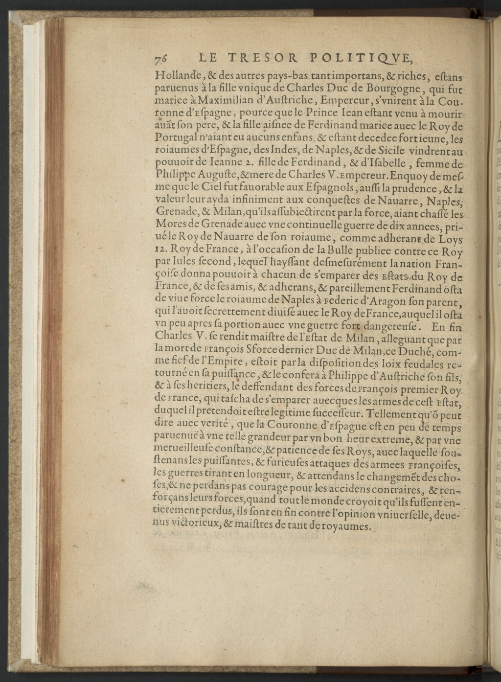 1608 - Nicolas Du Fossé - Trésor politique - BnF Tolbiac