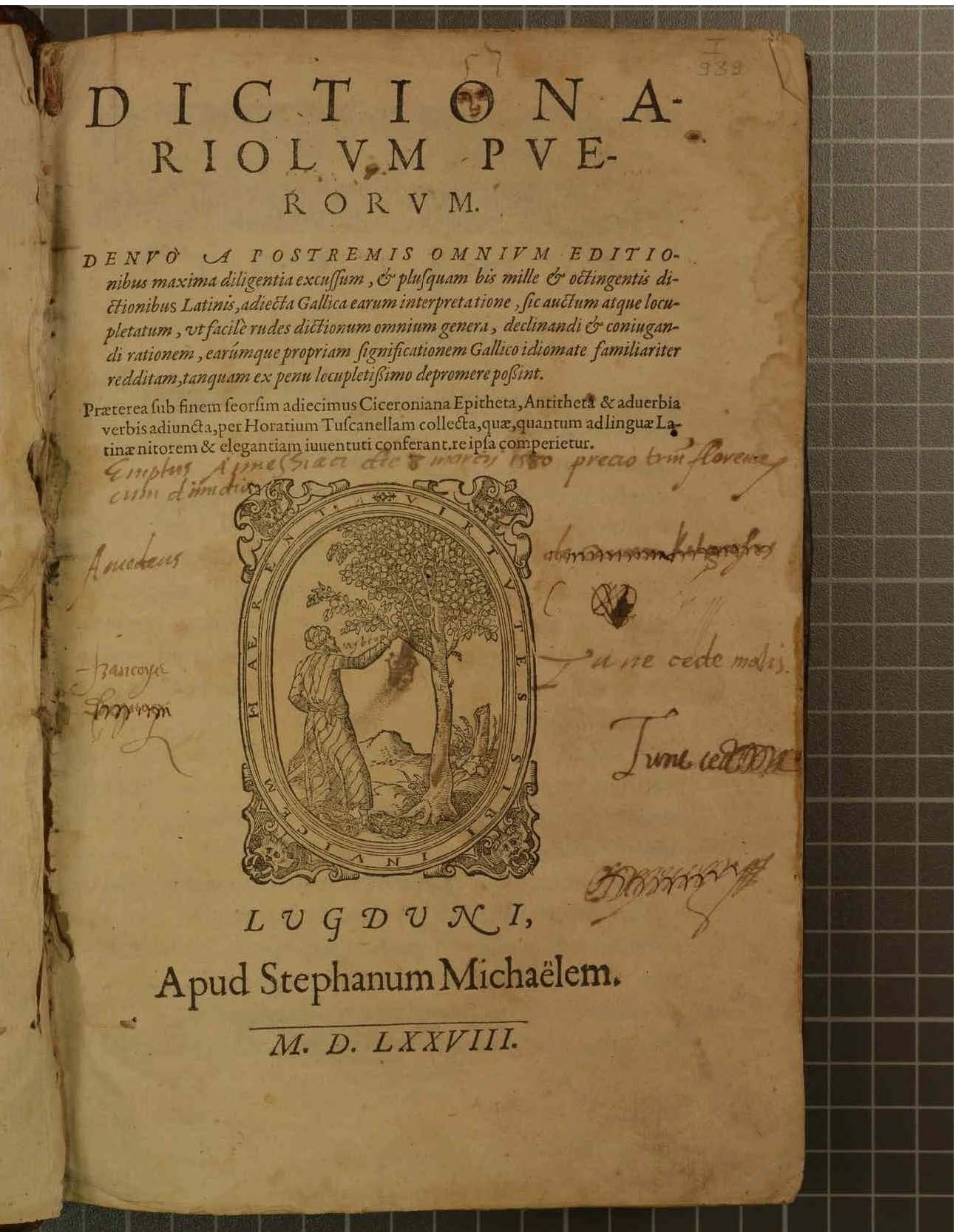 1578 - Étienne Michel - Trésor des mots et traits français - Blois
