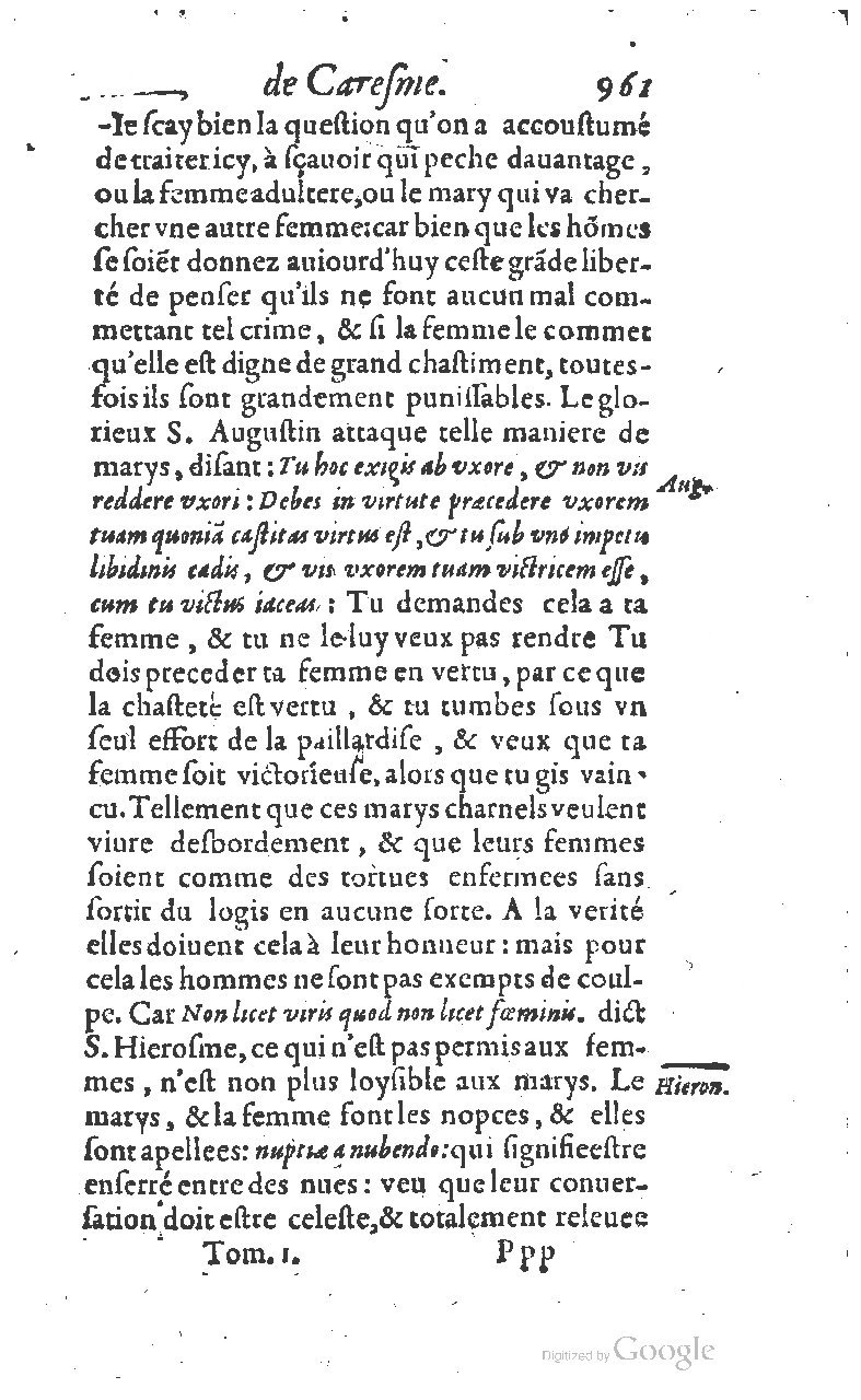 1607 - Nicolas Du Fossé - Trésor quadragésimal - T 01 - BM Lyon