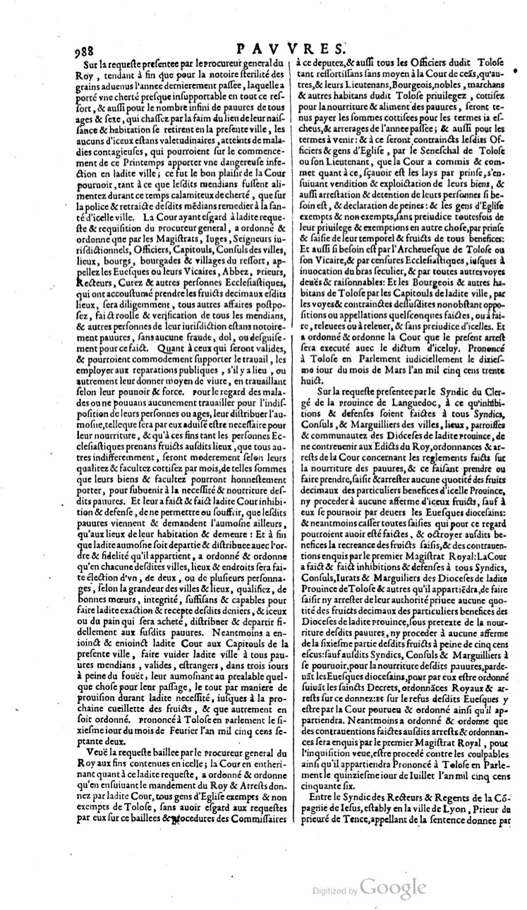 1629 - Veuve Nicolas Buon - Trésor du droit français (21754 T. 2) - BM Lyon