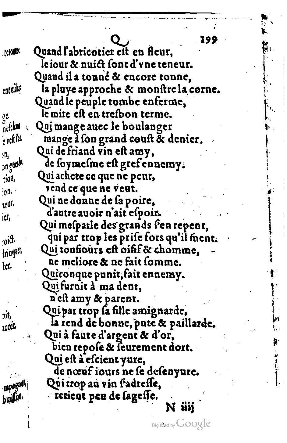 1582 - Nicolas Bonfons - Trésor des sentences dorées - BM Lyon