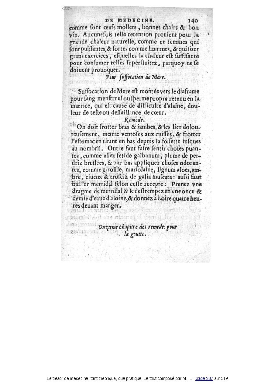 1560 - Pierre et Jan Moine - Trésor de médecine - Université Paris Cité