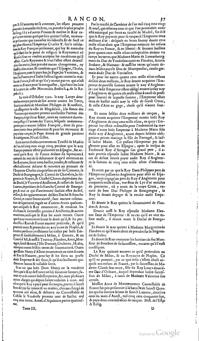 1629 - Veuve Nicolas Buon - Trésor du droit français (21754 T. 3) - BM Lyon 1629 - Veuve Nicolas Buon - Trésor du droit français (21754 T. 3) - BM Lyon
