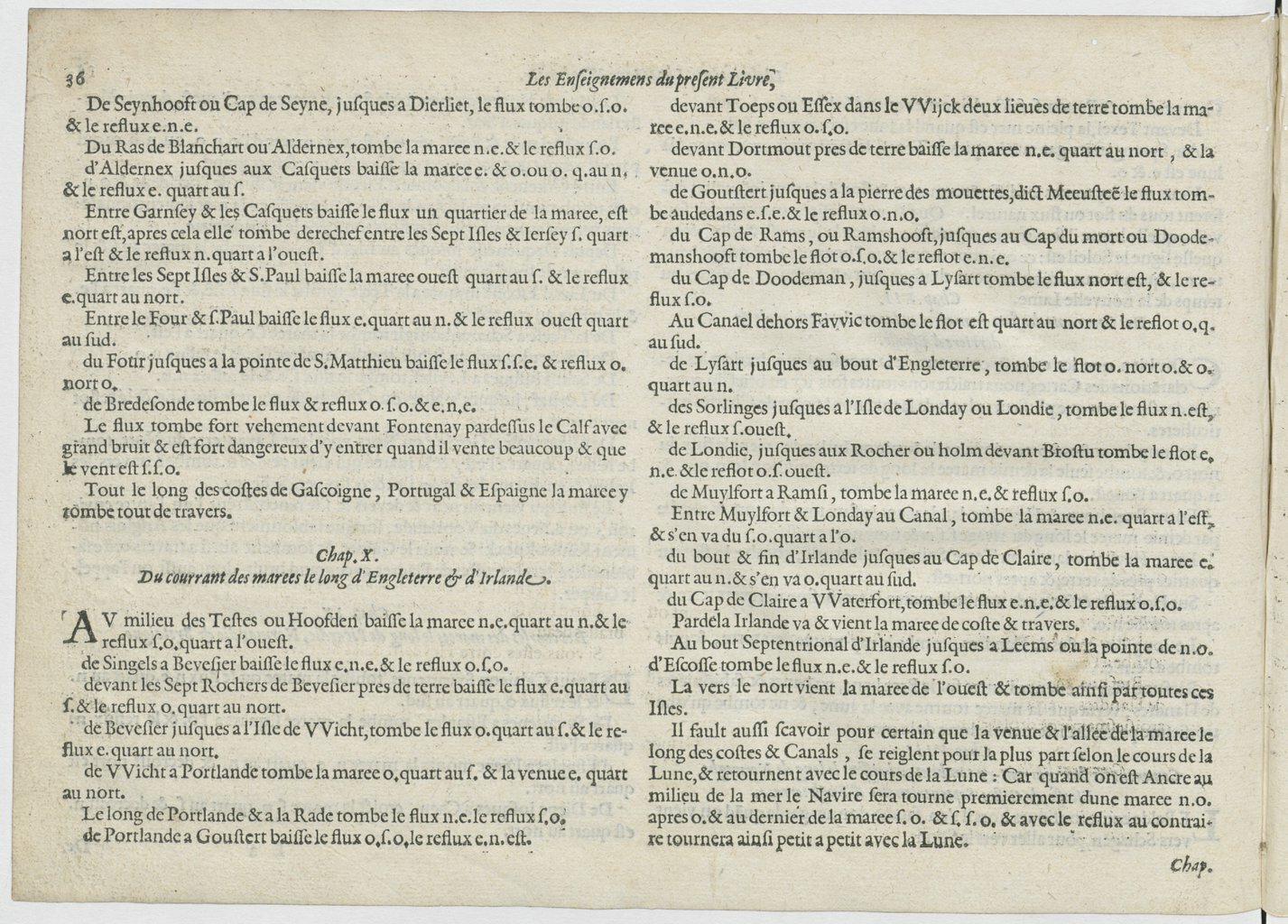 1601 - Bonaventure d’Aseville - Trésorerie ou cabinet de route marinesque - BnF