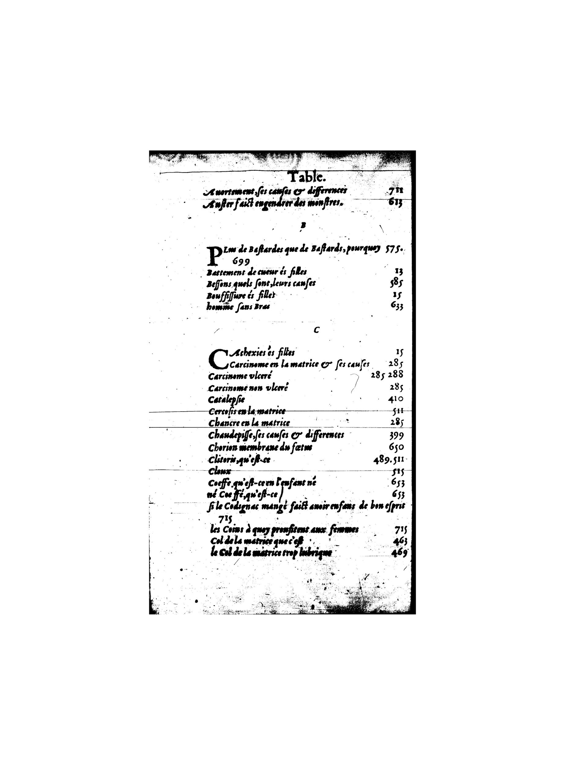 1587 - Jacques du Puis - Trésor des remèdes secrets pour les maladies des femmes - BnF