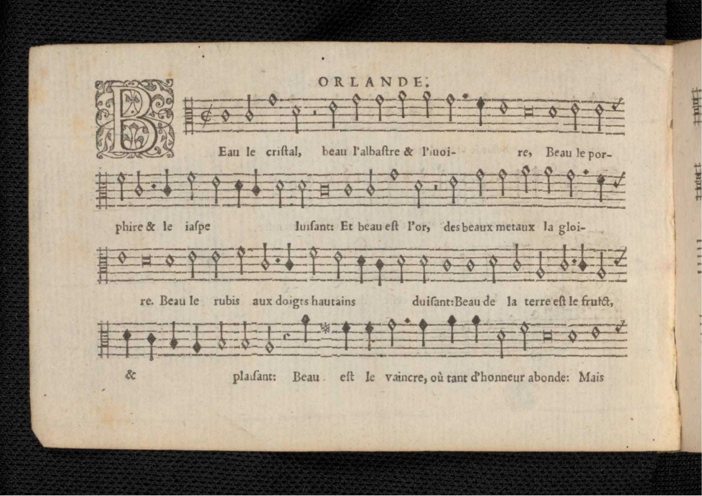 1576 - [Pierre de Saint-André] - Trésor de musique d’Orlande de Lassus Tenor - KBR Bruxelles