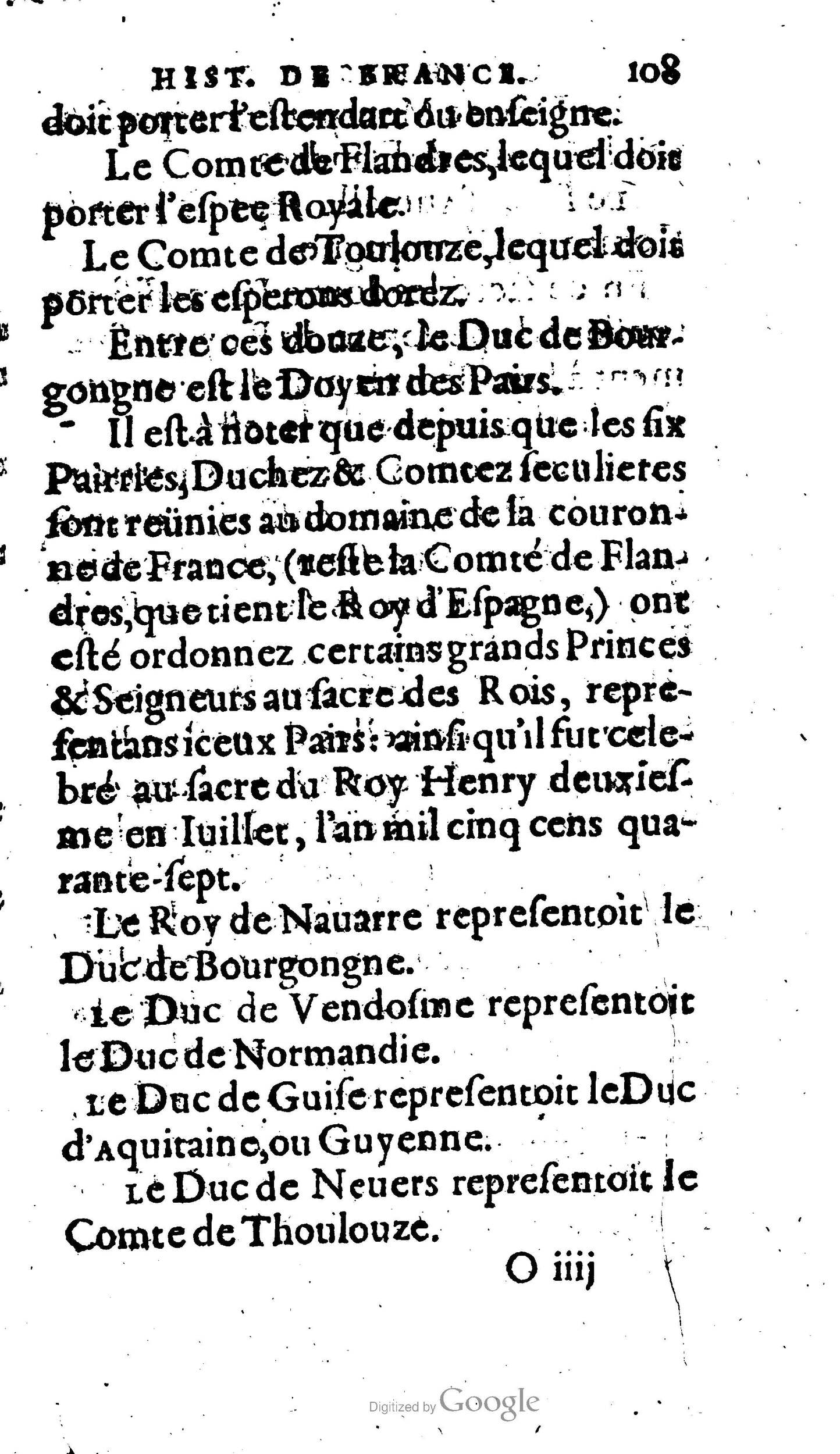 1604 - Galiot Corrozet - Trésor des histoires de France - BNC Florence
