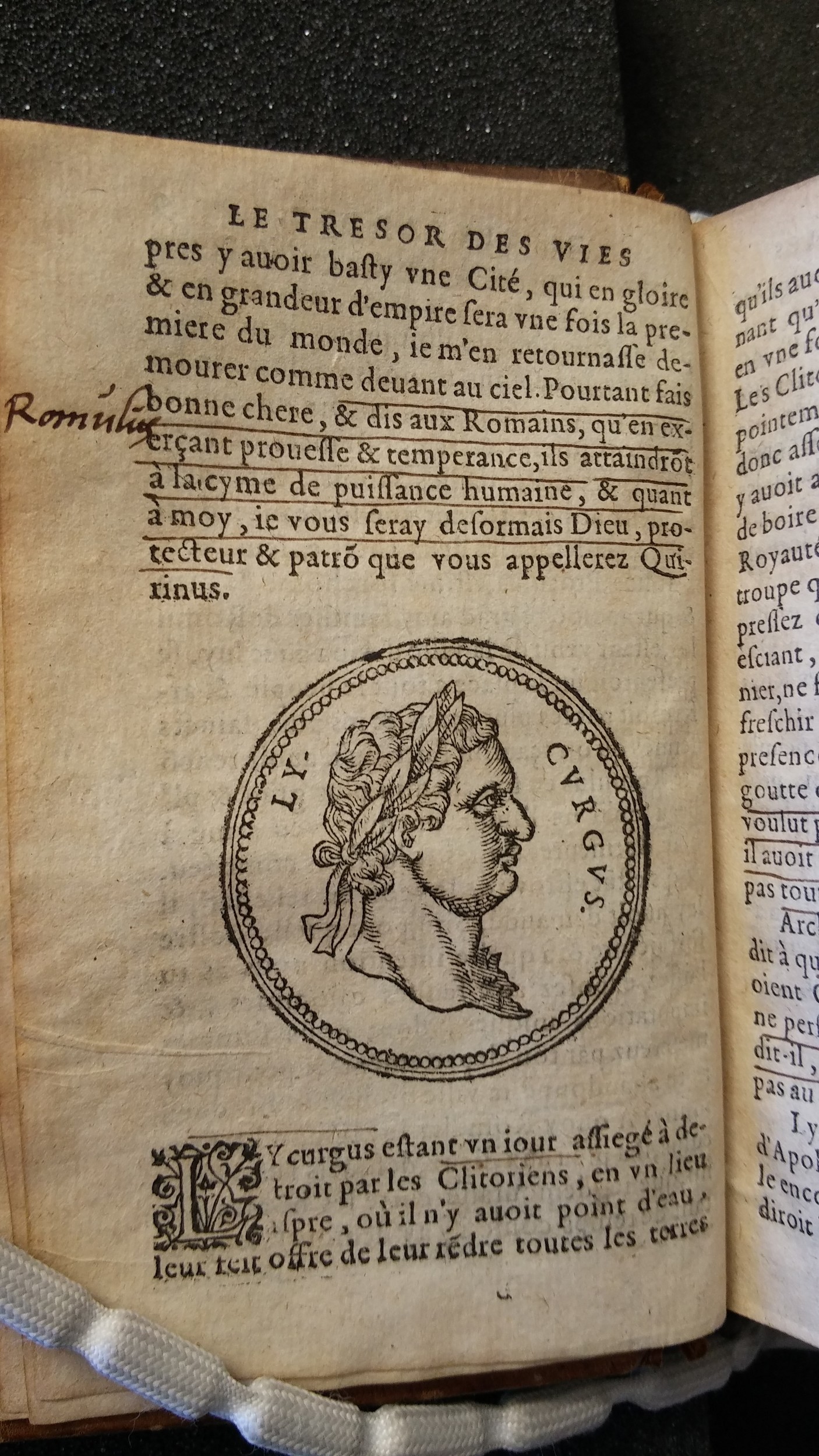 1577 - Claude Micard - Trésor des vies de Plutarque - Saint-Gallen