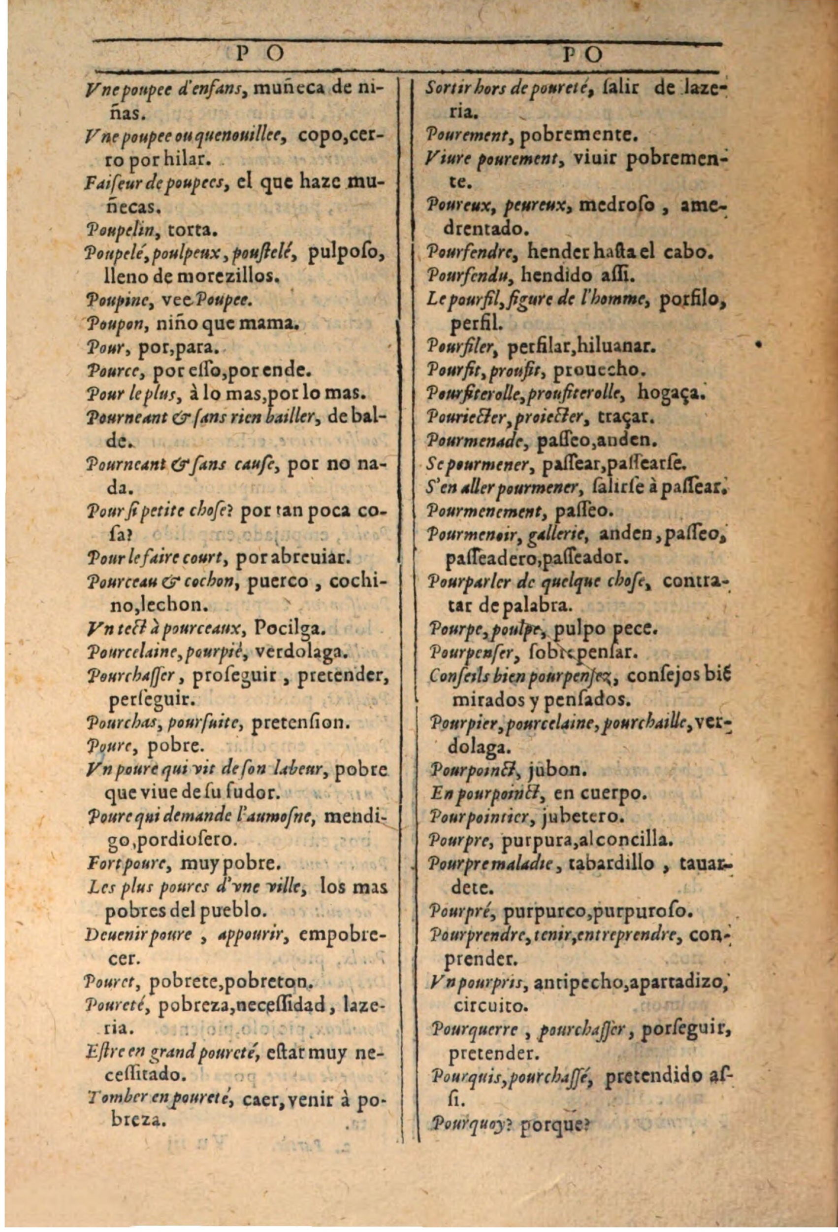 1607 - Marc Orry - Trésor des deux langues espagnole et française (Seconde partie) - BSB Munich