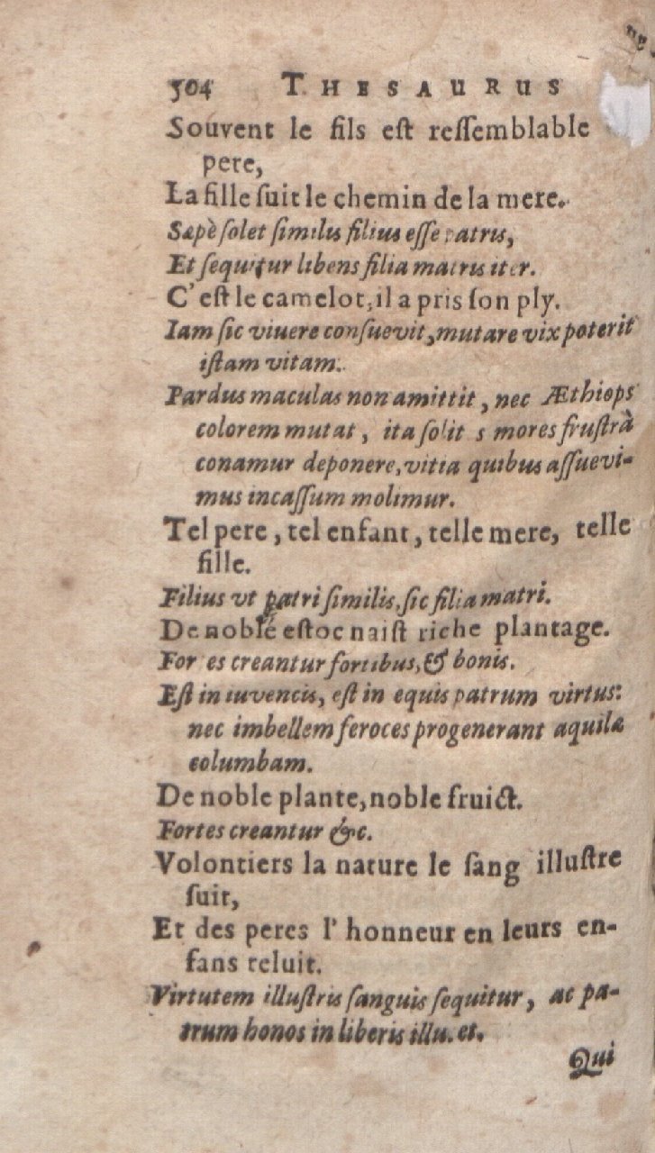 1612 - Dominicus Custos - Trésor des proverbes français - Bibliopol-Olomuc 1612 - Dominicus Custos - Trésor des proverbes français - Bibliopol-Olomuc