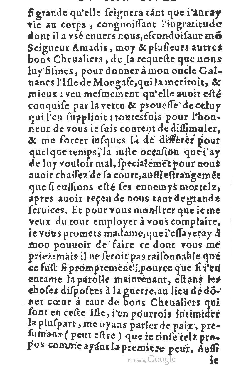 1582 - Jean Huguetan - Trésor des Amadis T. 1 - BM Lyon