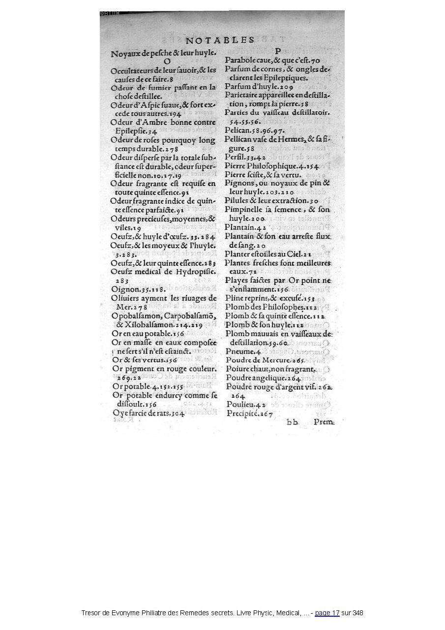 1555 - Balthazar Arnoullet - Trésor d’Évonyme Philiatre - Université Paris Cité