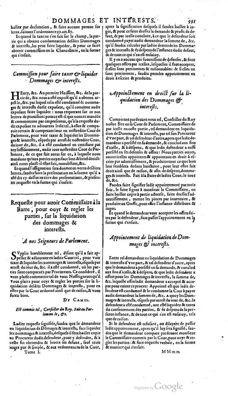 1629 - Veuve Nicolas Buon - Trésor du droit français (21754 T. 1) - BM Lyon