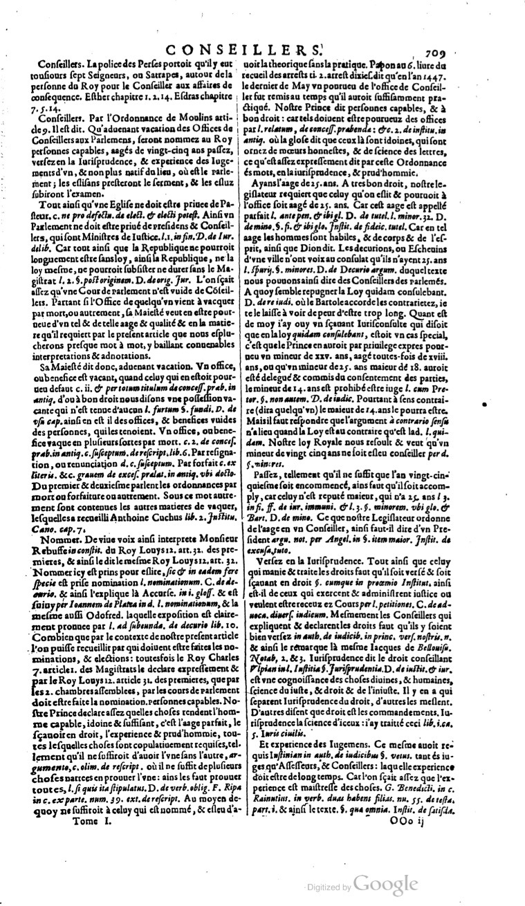 1629 - Veuve Nicolas Buon - Trésor du droit français (21754 T. 1) - BM Lyon