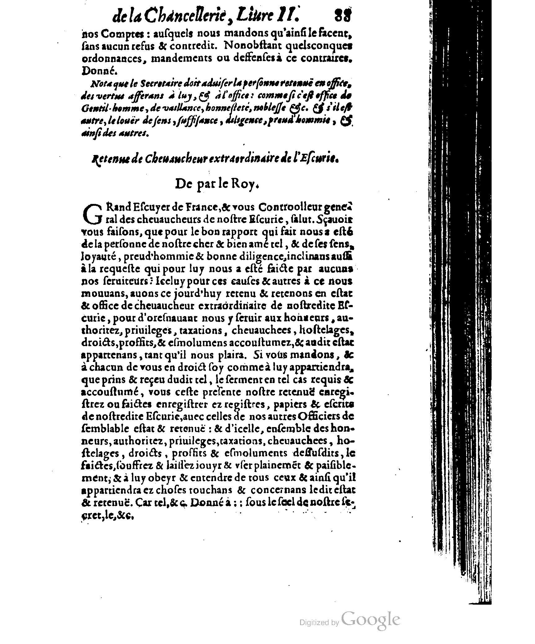 1614 - Jean Richer - Trésor du nouveau style et protocole de la chancellerie de France - BSB Munich