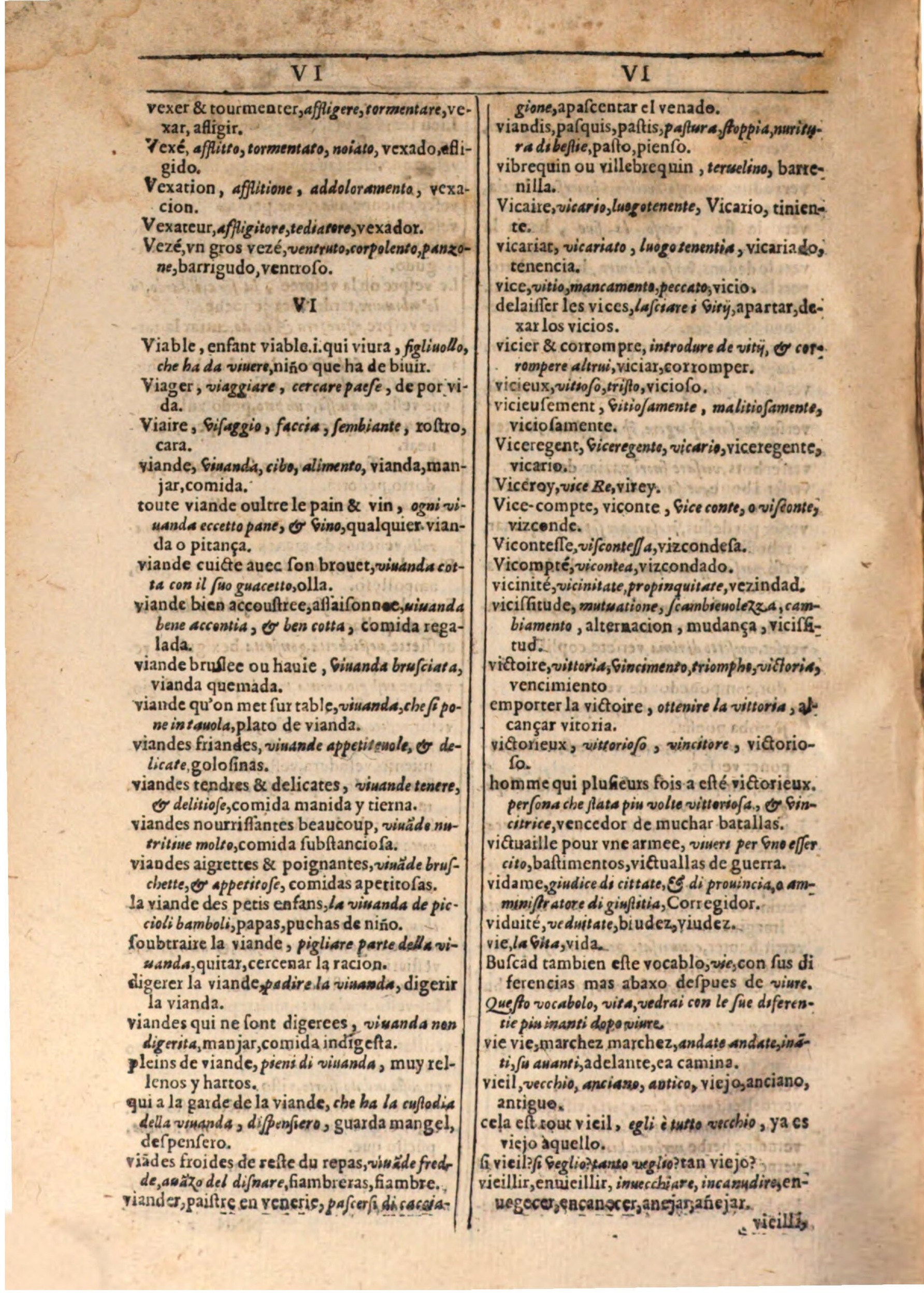 1609 - Philippe Albert et Alexandre Pernet - Trésor des trois langues française, italienne et espagnole (Seconde partie) - BSB Munich 1609 - Philippe Albert et Alexandre Pernet - Trésor des trois langues française, italienne et espagnole (Seconde partie) - BSB Munich