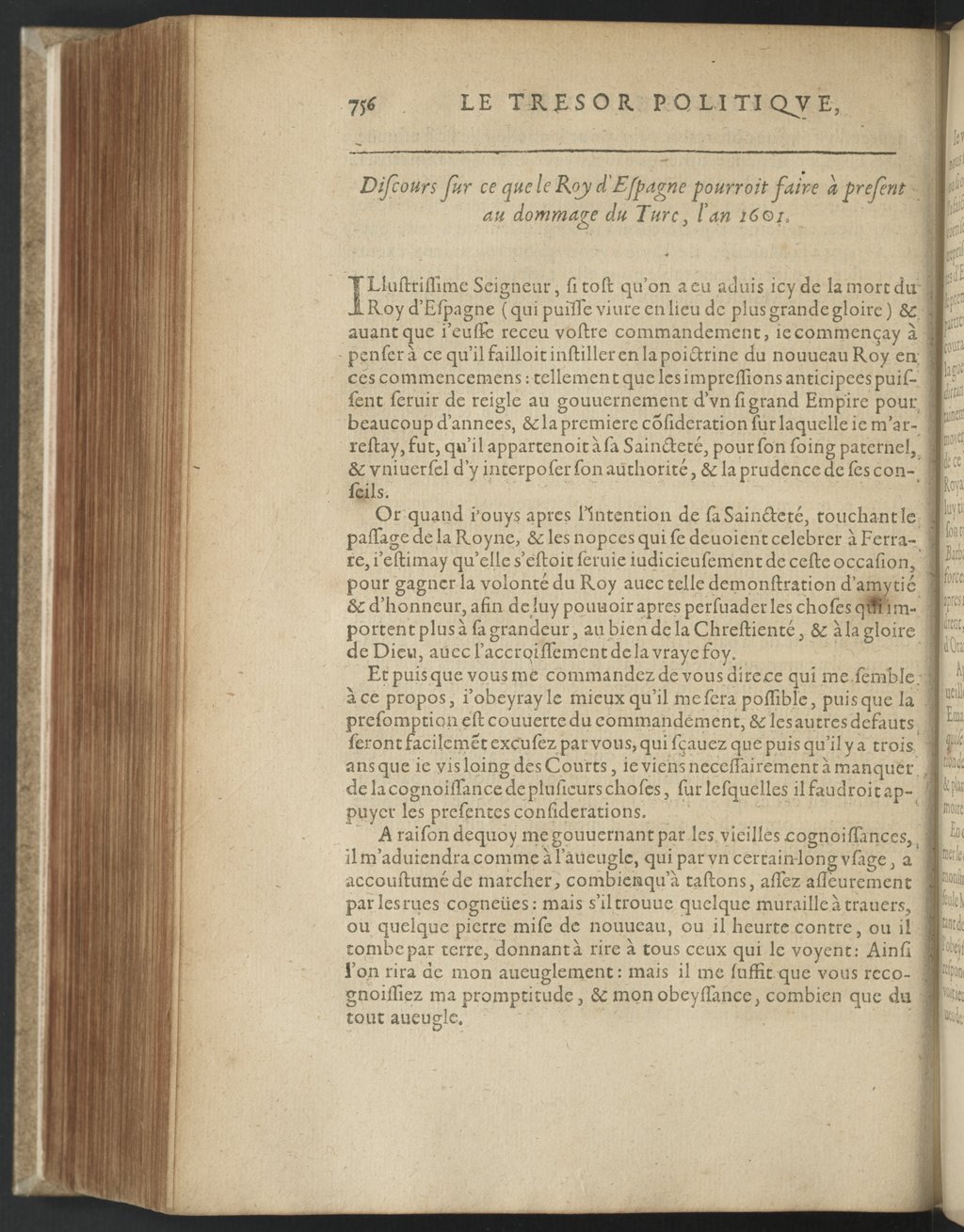 1608 - Nicolas Du Fossé - Trésor politique - BnF Tolbiac